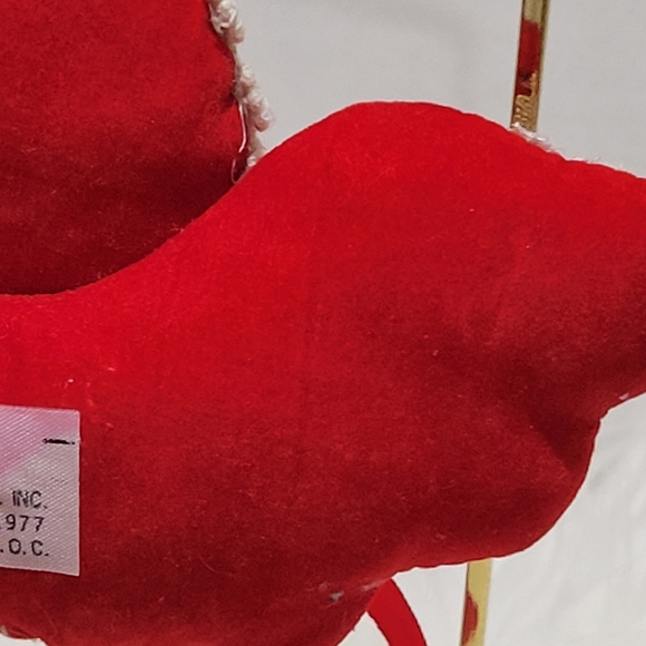 Kurt Adler 70s vintage velvet cloth Angel Christmas ornament - Picture 3 of 8